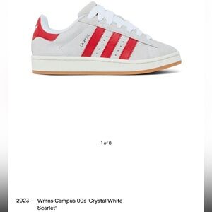 Wmns Campus 00s ‘Crystal White Scarlet’